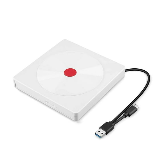 2022 External DVD Drive USB 3.0 Portable CD/DVD+/-RW Drive/DVD Player For Laptop CD ROM Burner Compatible For PC ,Enhanced Movie Experience
