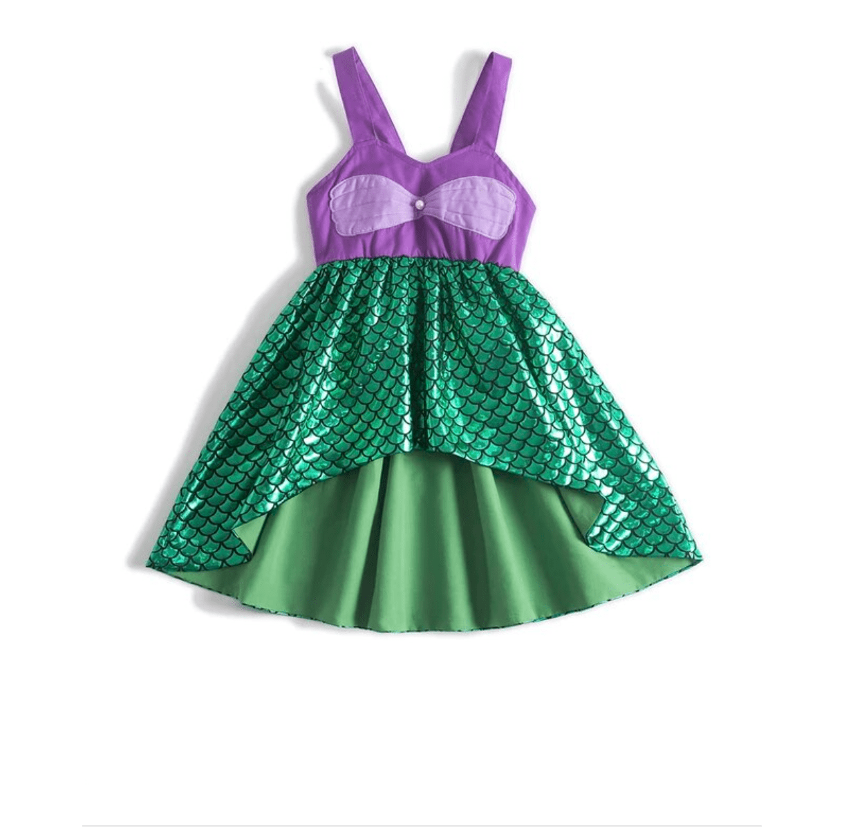 chinese dress ladies Baby Girl Mermaid Puffy Dress Toddler Birthday Princess Dress, Colorful / 9-10 Years (150cm)