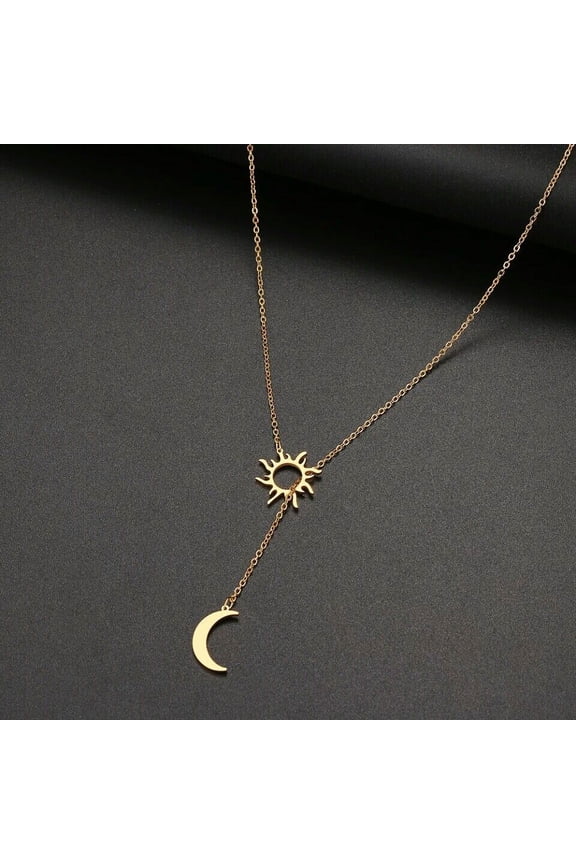 2022 Fashion Necklace Sun&Moon Party Wear Necklace For Women 925 Sterling Silver