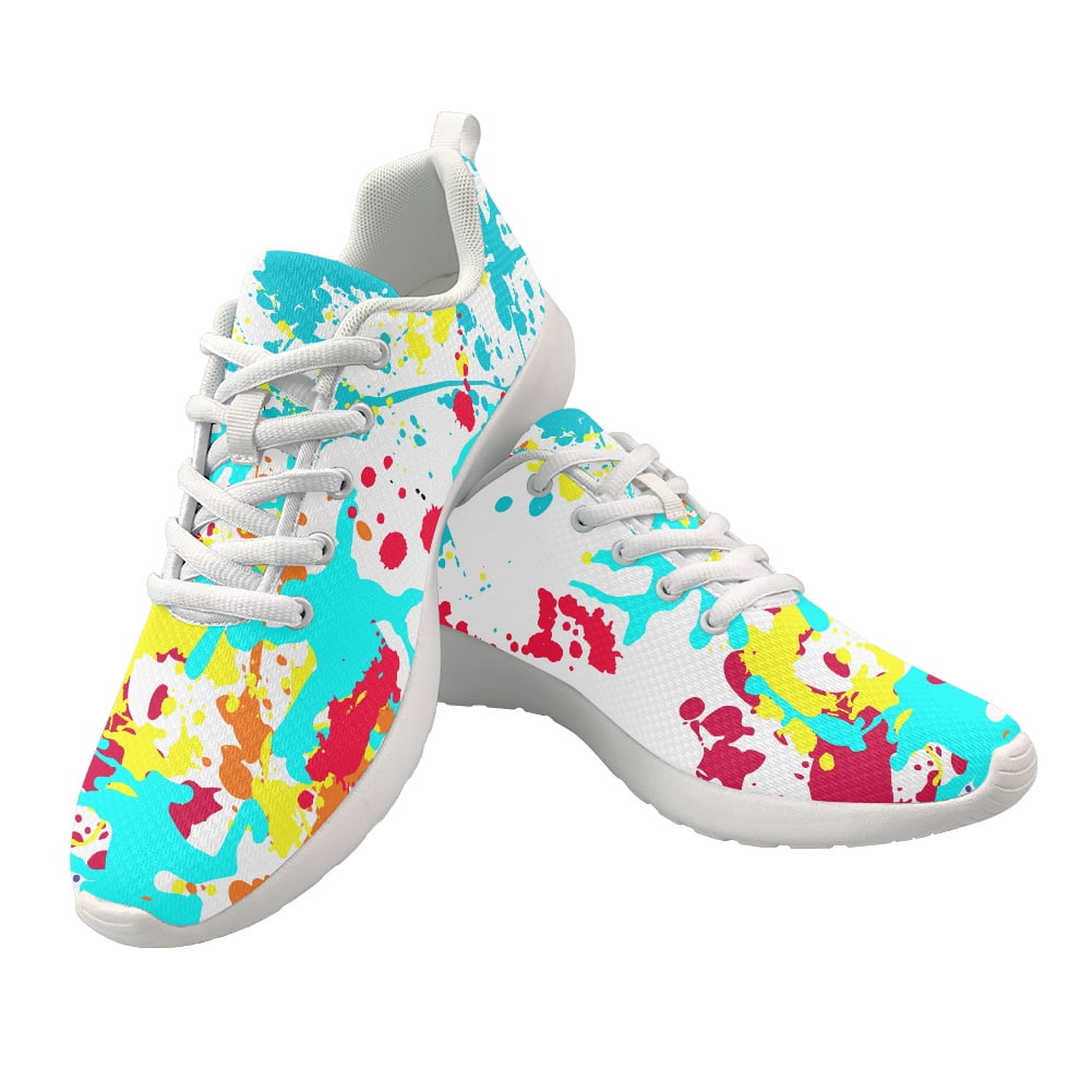 2022 Fashion Shoes Women Outdoor Breathable Mesh Sneakers Paint