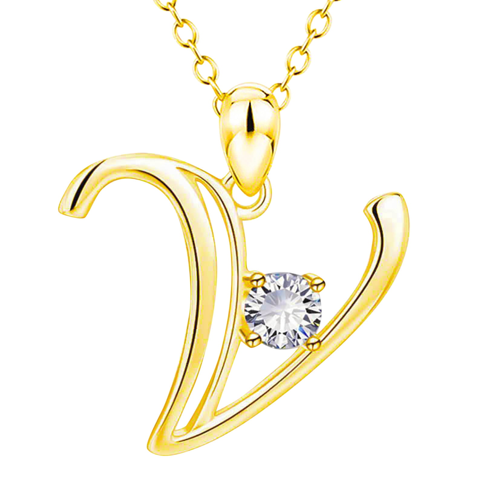 2022 Fashion Women 26 English Letter Name Chain Pendant Necklaces