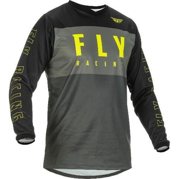 2022 Fly Racing F-16 Motocross Jersey Adult XL Grey Black HI-VIS ATV MX Off-Road