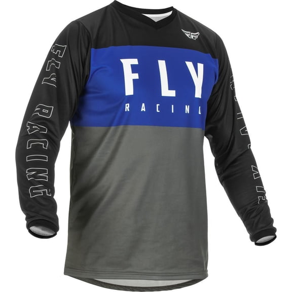 2022 Fly Racing F-16 Motocross Jersey XL Small Blue Grey Black ATV MX SXS