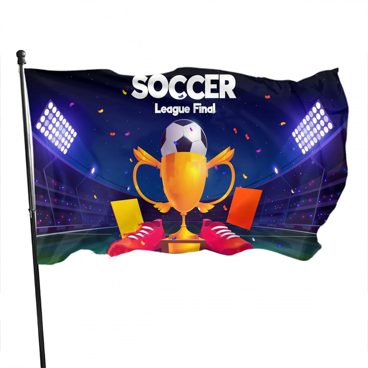 2022 Football Ball Flying Flag Garden Yard House Vivid Color Flags ...