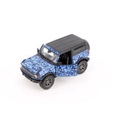 2022 Ford Bronco Camo Edition Hardtop, Blue - Kinsmart 5445DB - 1/34 Scale Diecast Model CarDiecast Metal
