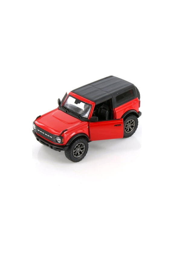 2022 Ford Bronco Closed Top, Red - Kinsmart 5438DA/B - 1/34 Scale Diecast Model Car