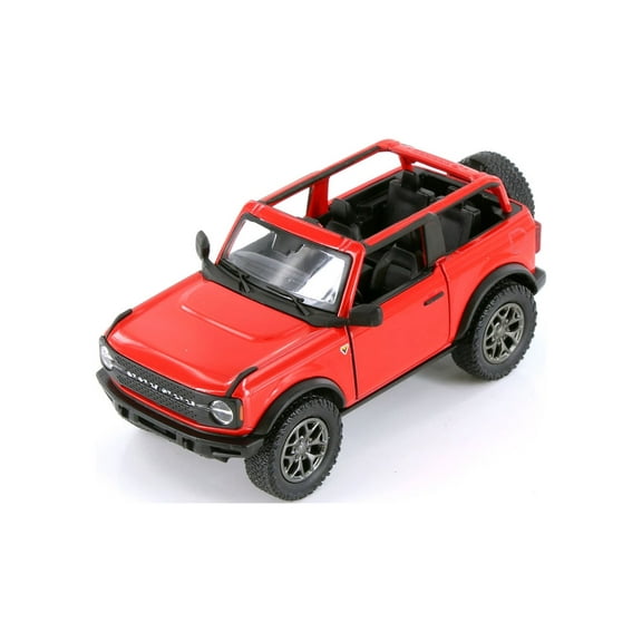 2022 Ford Bronco Open Top, Red - Kinsmart 5438DA/B - 1/34 Scale Diecast Model Car
