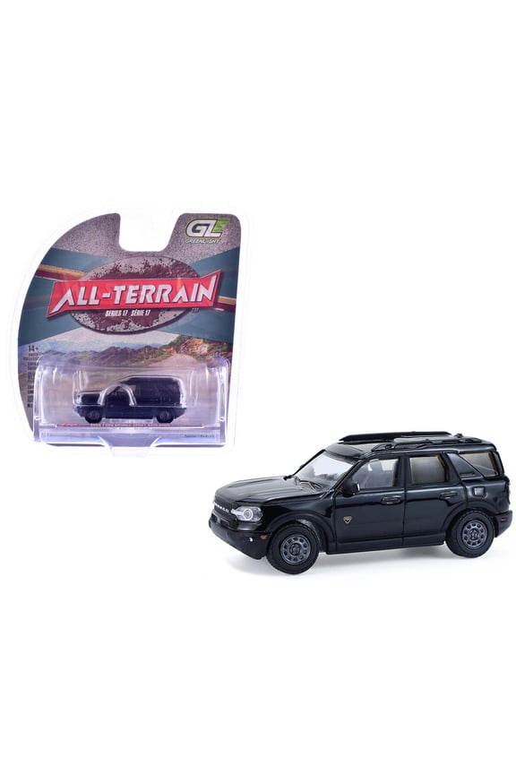 2022 Ford Bronco Sport Badlands Black "All Terrain" Series 1/64 Diecast Model Car by Greenlight.