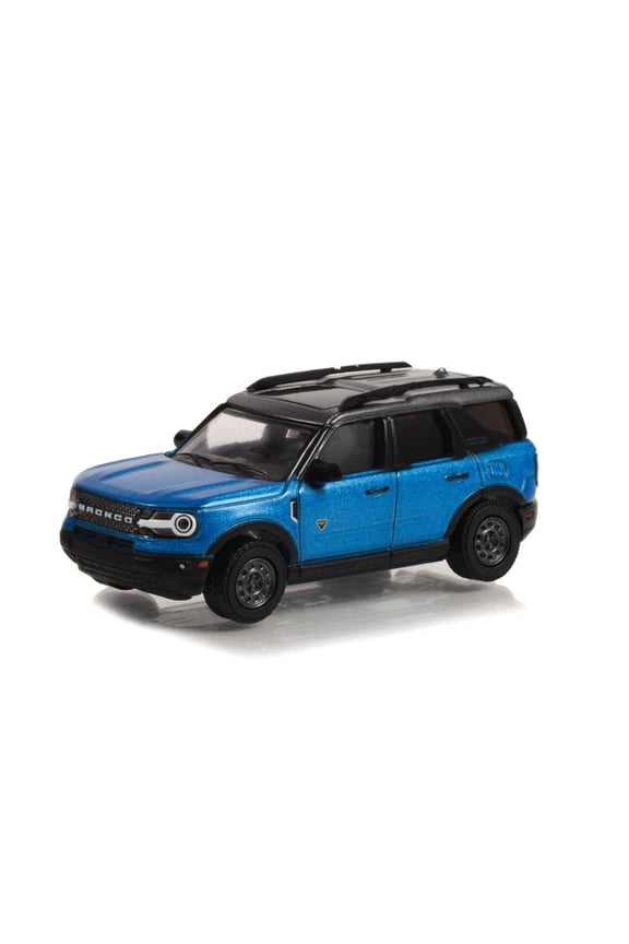 2022 Ford Bronco Sport Badlands, Blue - Greenlight 68010C/48 - 1/64 Scale Diecast Model Car