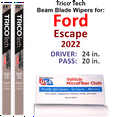 thumbnail image 1 of 2022 Ford Escape Beam Blade Wipers (Set of 2), 1 of 3