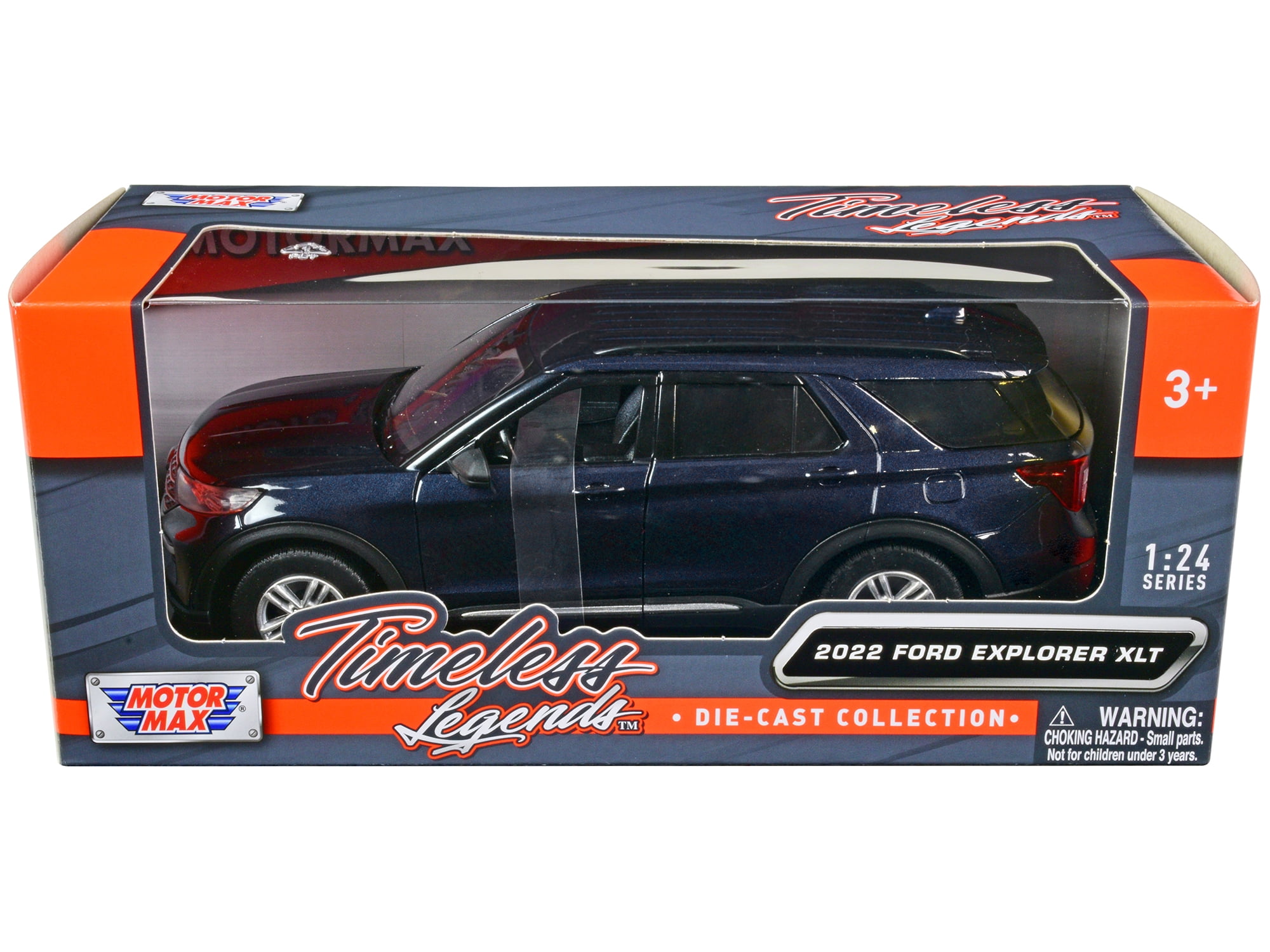 Motormax 2022 Ford Explorer XLT Dark Blue Metallic Diecast
