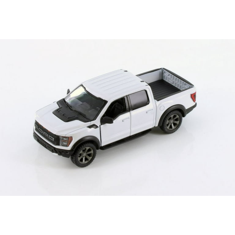 2022 Ford F-150 Raptor Pickup Truck, White - Kinsmart 5436D