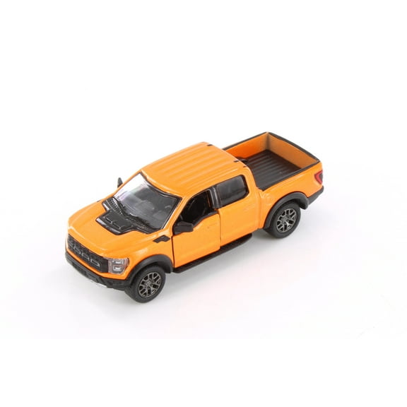 2022 Ford F-50 Raptor Pickup Truck, Orange - Kinsmart 3001D - 1/78 Scale Diecast Model CarResin