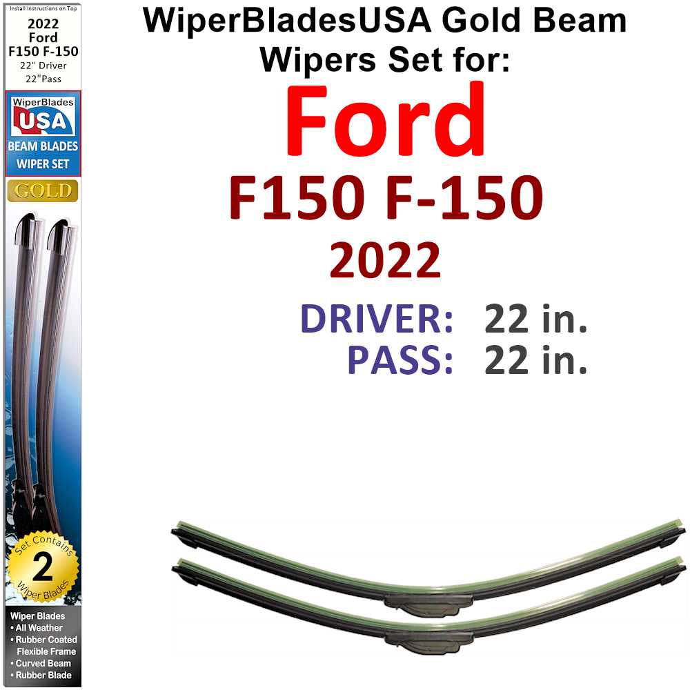 Ford f150 windshield wipers size discount
