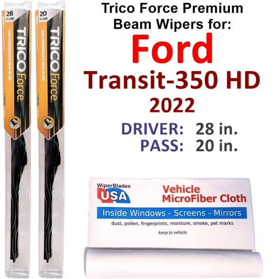 2022 Ford Transit-350 HD Performance Beam Wipers (Set of 2)