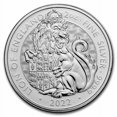thumbnail image 1 of 2022 GB 2 oz Ag Royal Tudor Beasts Lion of England Milk Spots, 1 of 2