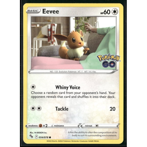 2022 GO Eevee Pokemon Go #54/78