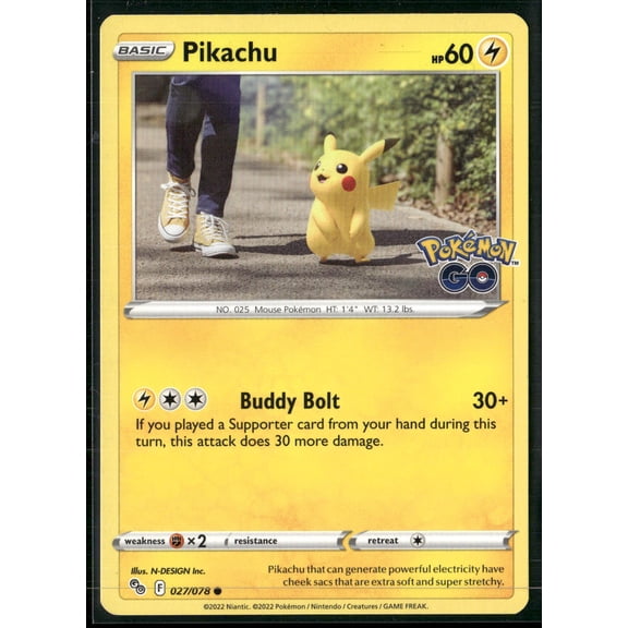 2022 GO Pikachu #27/78