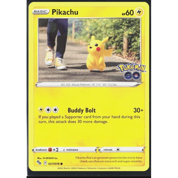 2022 GO Pikachu #27/78