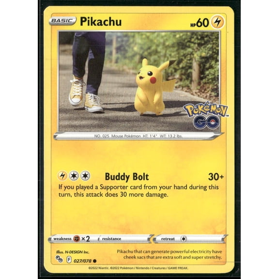 2022 GO Pikachu #27/78