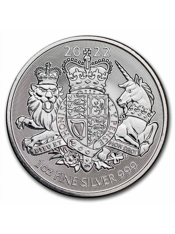 2022 Great Britain 1 oz Silver The Royal Arms BU (Damaged)
