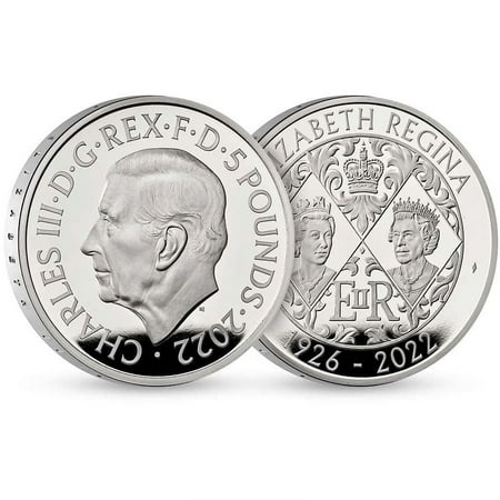 2022 Great Britain 28.28 Gram Queen Elizabeth II Proof Silver Coin .925 Fine The Royal Mint