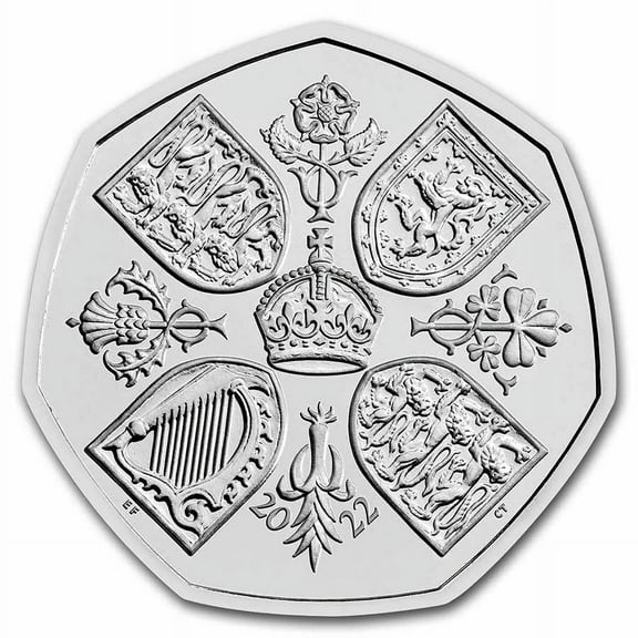 2022 Great Britain 50p Her Majesty Queen Elizabeth BU
