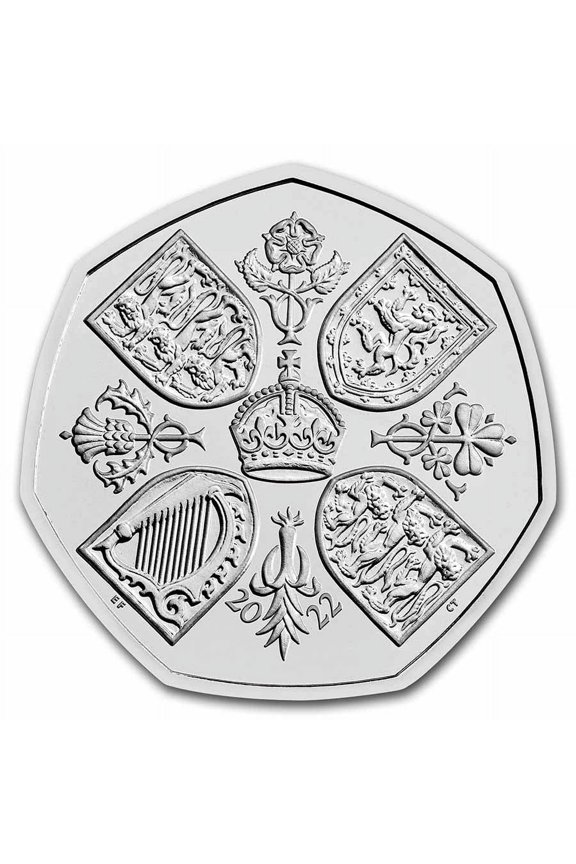 2022 Great Britain 50p Her Majesty Queen Elizabeth BU