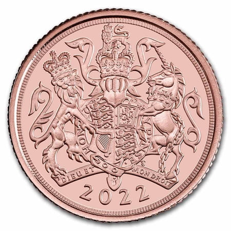 2022 Great Britain Gold 1/4 Sovereign BU