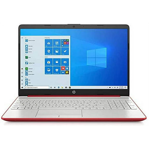 2022 HP Laptop | 15.6" HD Display | Intel Dual-Core Pentium Gold 6405U | 16GB RAM 256GB SSD | Intel UHD Graphics | HD Webcam | Bluetooth | RJ-45 | USB-C | HDMI | Windows 11 Home | Scarlet Red