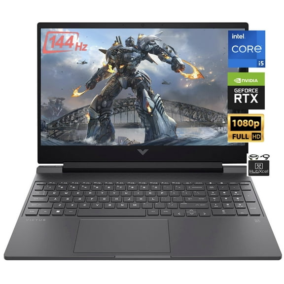 2022 HP Victus 15.6" FHD IPS 144Hz Gaming Laptop, NVIDIA GeForce GTX 1650, Hexa-Core Intel i5-12450H (Upto 4.4GHz, Beat i7-11370H), 16GB RAM, 1TB PCIe SSD, Backlit KB,WiFi 6, Win 11+HubxcelAccessory