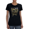 thumbnail image 1 of 2022 Happy New Year T-Shirt Women -Smartprints Designs, Female XX-Large, 1 of 4
