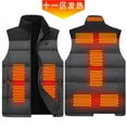 thumbnail image 1 of 2022 Heating Horse Clip Stitching Men's And Women's Charging Heating Clothing Cotton Horse Clip Area 11 Heating Constant Temperature Waistcoat M, 1 of 7