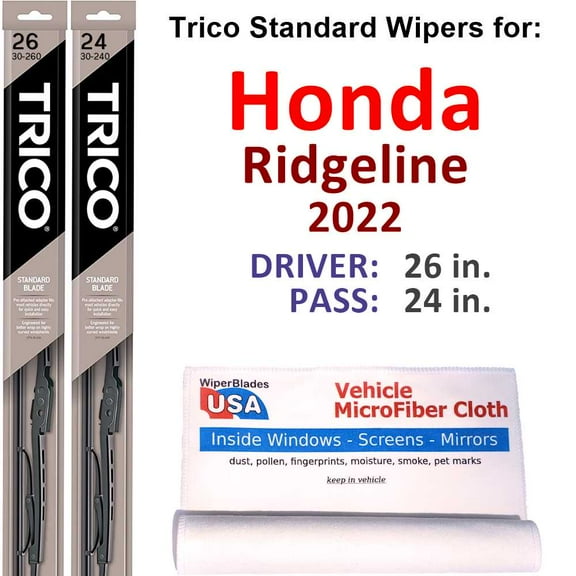 2022 Honda Ridgeline Wiper Blades (Set of 2)