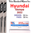 thumbnail image 1 of 2022 Hyundai Venue Wiper Blades (Set of 2), 1 of 3