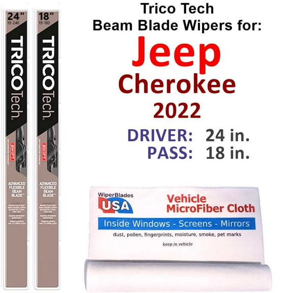 2022 Jeep Cherokee Beam Blade Wipers (Set of 2)