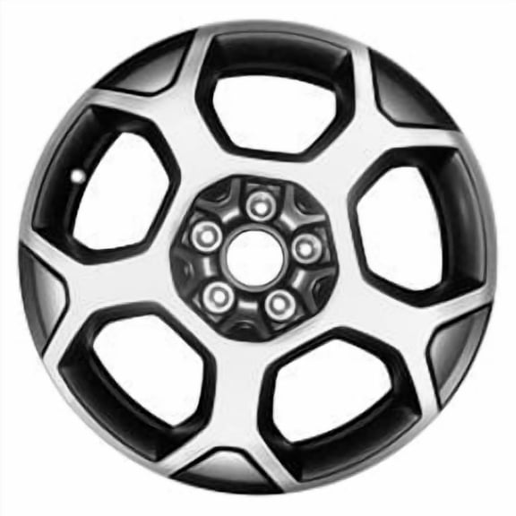 2022 Jeep Compass Mp 17" Machined Black OEM Factory Wheel Rim 6XK492A7AA