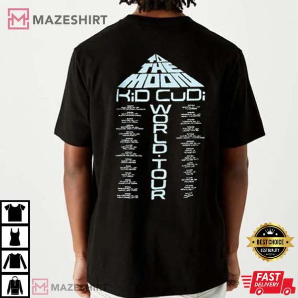 2022 KiD CuDi To The Moon World Tour Merch T-Shirt - Walmart.com 
