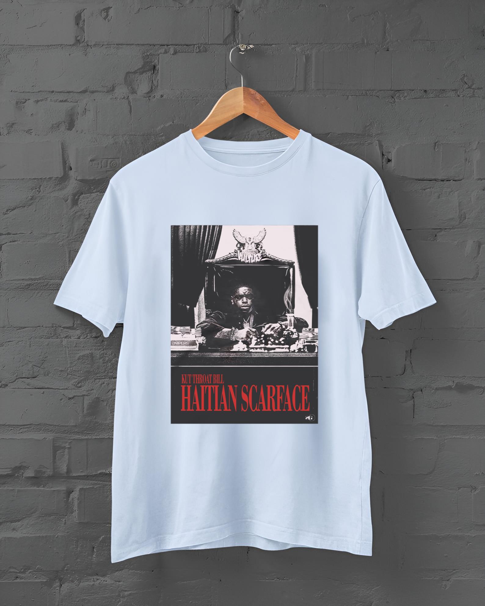 2022 Kut Throat Bill Haitian Scarface TShirt, tshirt unisex up to