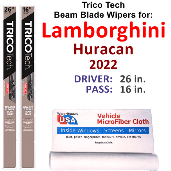 2022 Lamborghini Huracan Beam Blade Wipers (Set of 2)