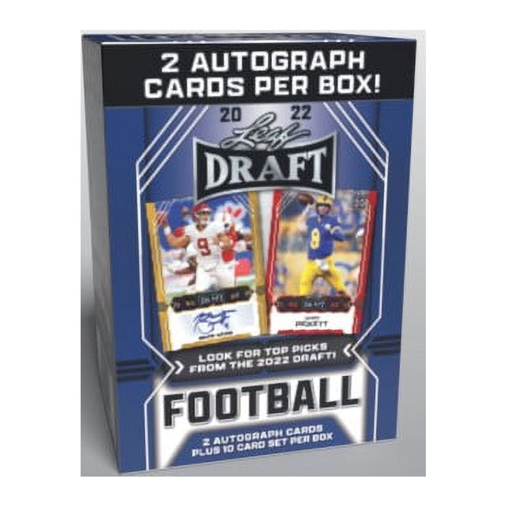 2022 Leaf Draft Football Blaster Box Trading Cards