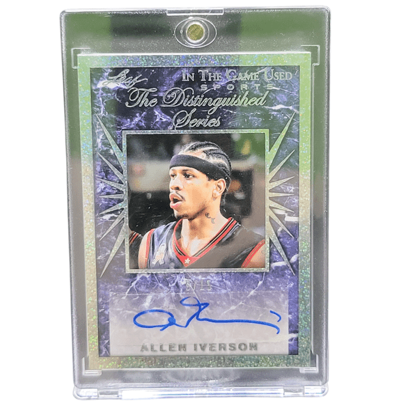 2022 Leaf In The Game Used Sports The Distinguished Series Allen Iverson #DS-AI1