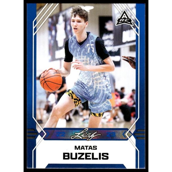 2022 Leaf Matas Buzelis B-6 RC NBA G League Ignite Near Mint or Better Card
