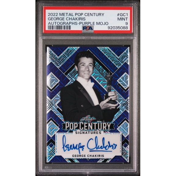 2022 Leaf Metal Pop Century Autographs George Chakiris #GC1 PSA 9