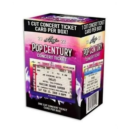 2022 Leaf Pop Century Ticket To The Show Concert Ticket Sealed Box