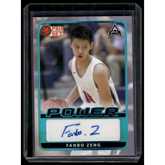 2022 Leaf Pro Set Power Fanbo Zeng #BA-FZ1 /99 Autograph RC