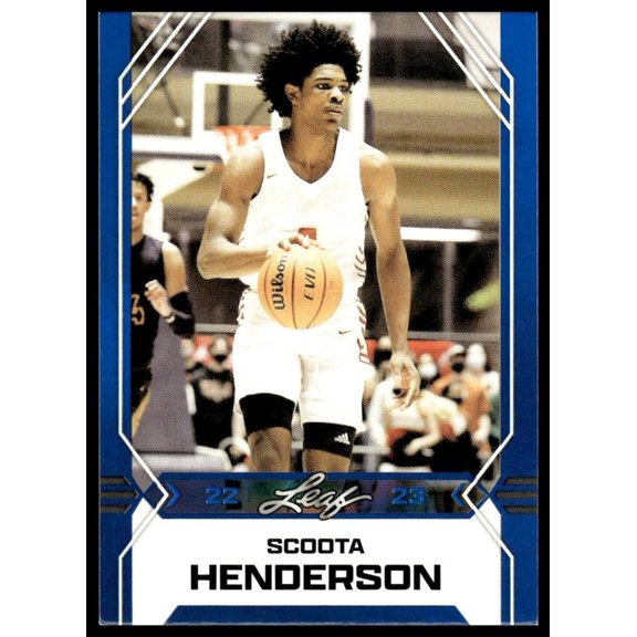 Near Mint 2022 Leaf Scoota Henderson B-2 NBA G League Ignite Basketball Card