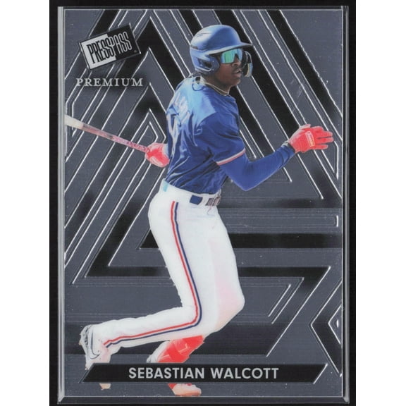 2022 Leaf Sebastion Walcott #44 SN Near Mint Or Better Baseball Card Texas Rangers