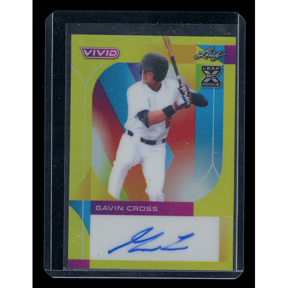 2022 Leaf Vivid Gavin Cross #BA-GC1 /50 Autograph RC