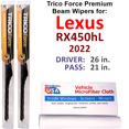 thumbnail image 1 of 2022 Lexus RX450hL Performance Beam Wipers (Set of 2), 1 of 3
